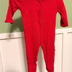 Kyte BABY Red Long-Sleeve Footed One-Piece